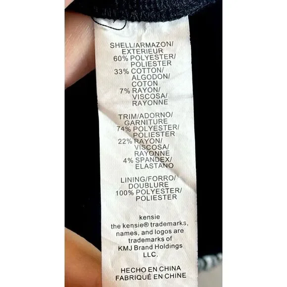 Kensie Women's Scale Brocade Mock Neck Retro Mini Shift Dress Women's XS - Picture 6 of 10